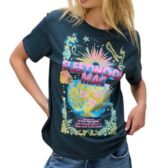 DAYDREAMER Fleetwood Mac Celestial Bouquet Tee Size L New w/ Tag MSRP $88 - Picture 4 of 12